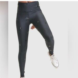 Mono B Starry Night Leggings- Black- Size XS